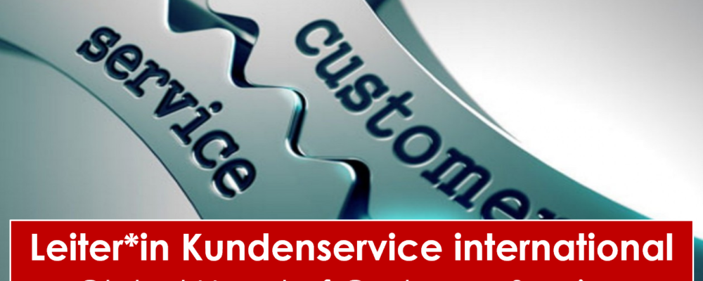 In Ihrer Rolle als internationale LeiterIn des Kundenservice, «Global Head of Customer Service», verantworten Sie die globale Führung, Entwicklung und Kompetenz der strategischen Ausrichtung des Kundenservice und der Kundenorientierung auf internationaler Ebene – das Customer Experience Management!